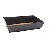 Corbeilles carton rectangulaires - Noir intérieur brun - L 33 x P 20 cm - Corbeilles carton de Noël