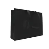 Sac cabas polypropylène non tissé noir 40+10x30 cm