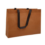 Sac cabas polypropylène non tissé terracotta 40+10x30 cm - Sacs cabas non tissés