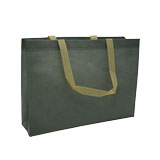 Sac cabas polypropylène non tissé bleu ardoise 40+10x30 cm - Sacs cabas non tissés