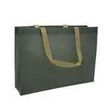 Sac cabas polypropylène non tissé bleu ardoise 40+10x30 cm