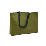 Sac cabas polypropylène non tissé kaki 40+10x30 cm