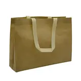 Sac cabas polypropylène non tissé écru 40+10x30 cm