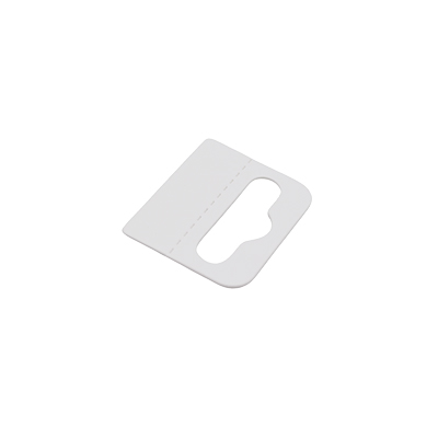 Crochet de suspension auto-adhésif carton blanc 45 x 40 mm, paquet de 100 - Emballage Boutique