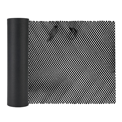 Papier de calage alvéolé Nid d'abeille noir, 50 cm x 30 m - Emballage d'expédition