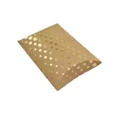 Boîte berlingot carton kraft à pois dorés 7 x 7 x 3 cm – Paquet de 100
