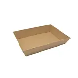 Corbeille carton rectangulaire kraft brun 40 x 30 x 7,5 cm – Paquet de 10