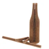 Manchon en papier alvéolé brun 70 g/㎡ – H 35 cm – Paquet de 50