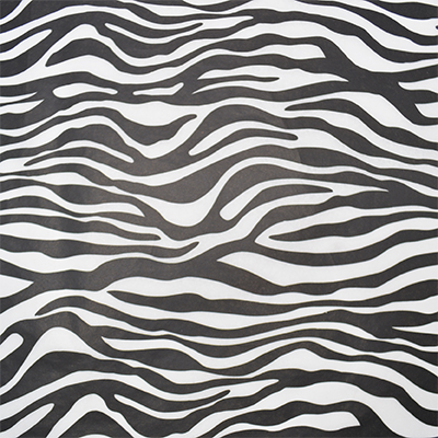 Papier de soie imprimé zèbre 50x70cm 17g/m² – Paquet de 120 feuilles