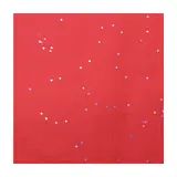 Papier de soie rouge pailleté 50 x 75 cm 17g/m² – Feuille de soie décorative - Rame de 240