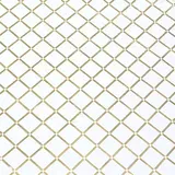 Papier cadeau blanc géométrique losanges or – Rouleau 50 cm x 25 m