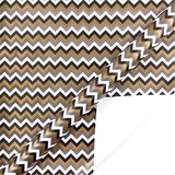 Papier cadeau zig zag noir, cuivre, gris & blanc 70 cm x 50 m 80 g/m² – Le rouleau - Papiers cadeaux à motifs