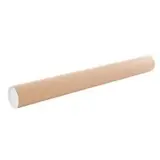 Tube carton L.95 cm x Ø 80/84 mm avec embouts plastiques – Paquet de 25