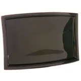 Plateau traiteur plastique noir 46 x 31 cm - Plateau buffet - Plateau terrine - Lot de 3