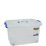 Bac plastique de rangement translucide 30L 46 x 32 x H 26 cm