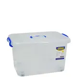Bac plastique de rangement translucide 30L 46 x 32 x H 26 cm