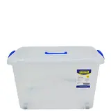 Bac de rangement plastique 45L translucide 51 x 36,5 x 29,5 cm