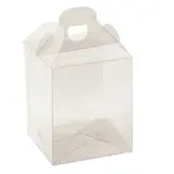 Boîte confiserie transparente 9 x 9 x 10 cm PVC - Valisette confiserie - Lot de 10