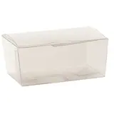 Ballotin transparent 12,5 x 8 x 6,5 cm PVC - Ballotin chocolats vide - Lot de 10