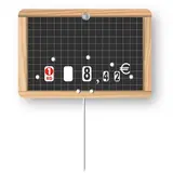 Étiquette à roulettes pique inox écolière noir 10,5 x 7 cm – Paquet de 10