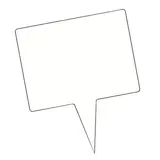 Étiquettes pique rectangles