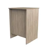 Comptoir d'accueil chêne authentique gris 60 x 52 x 88 cm