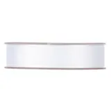 Ruban gros grain blanc 25 mm x 20 m coton