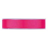 Ruban gros grain rose fuchsia 25 mm x 20 m coton - Ruban emballage cadeau