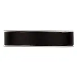 Ruban gros grain noir 25 mm x 20 m coton