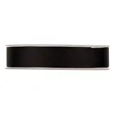 Ruban gros grain noir 25 mm x 20 m coton