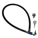 Antivol dia.18mm l.1m + 2 cles nr - Cadenas