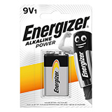 Piles alcalines 6LR61 9V Energizer power  - Piles