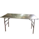 Table pliante de marché alu renforcée avec plateau 150 x 80 x 80 cm