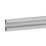 Profil aluminium - Insert aluminium pour panneau rainuré L 99,3 cm gris finition brut