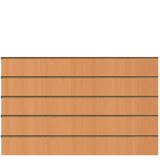 Panneau rainuré Hêtre Naturel, entraxe 15 cm