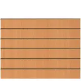 Panneau rainuré Hêtre Naturel, entraxe 15 cm