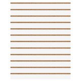Panneau rainuré Blanc Craie, entraxe 10 cm - Ligne Memphis - Diam. 60 mm