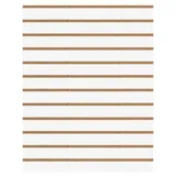 Panneau rainuré Blanc Craie, entraxe 10 cm