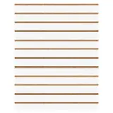 Panneau rainuré Blanc Craie, entraxe 10 cm