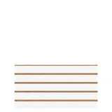 Panneau rainuré Blanc Craie, entraxe 10 cm