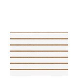 Panneau rainuré Blanc Craie, entraxe 10 cm