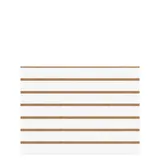 Panneau rainuré Blanc Craie, entraxe 10 cm