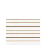 Panneau rainuré Blanc Craie, entraxe 10 cm