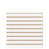 Panneau rainuré Blanc Craie, entraxe 10 cm