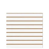 Panneau rainuré Blanc Craie, entraxe 10 cm