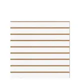 Panneau rainuré Blanc Craie, entraxe 10 cm