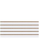 Panneau rainuré Blanc Craie, entraxe 10 cm