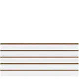 Panneau rainuré Blanc Craie, entraxe 10 cm