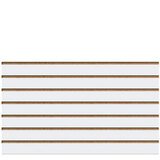 Panneau rainuré Blanc Craie, entraxe 10 cm - Ligne Memphis - Diam. 60 mm