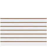 Panneau rainuré Blanc Craie, entraxe 10 cm